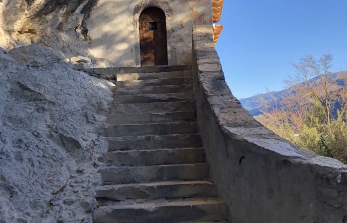 Eremo di San Paolo, la gradinata